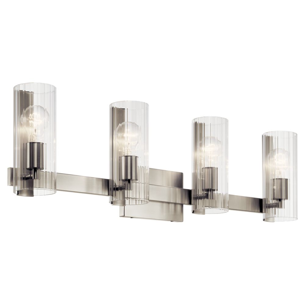 Image 2 Kichler Jemsa 32" Wide Brushed Nickel 4-Light Bath Light more views