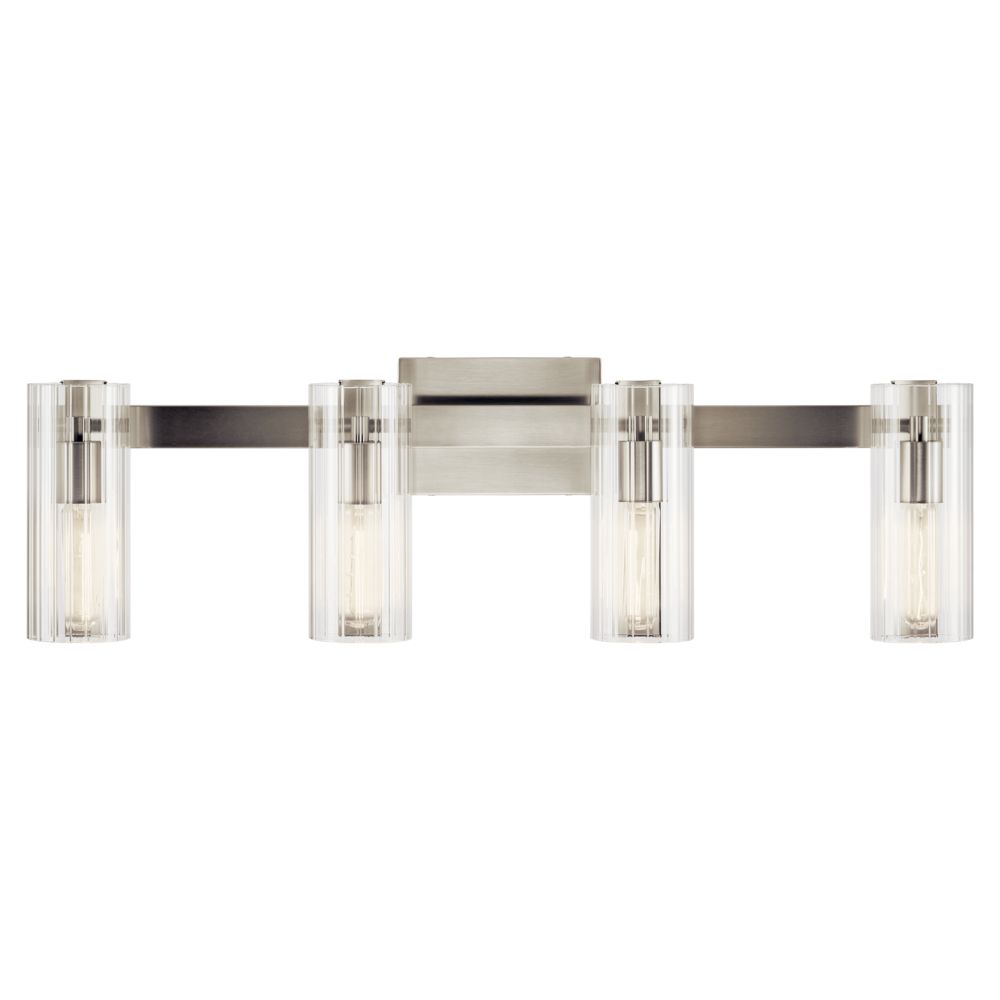 Image 5 Kichler Jemsa 32" Wide Brushed Nickel 4-Light Bath Light more views