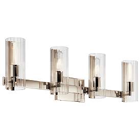 Image1 of Kichler Jemsa 32" Wide Polished Nickel 4-Light Bath Light