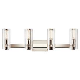 Image4 of Kichler Jemsa 32" Wide Polished Nickel 4-Light Bath Light more views