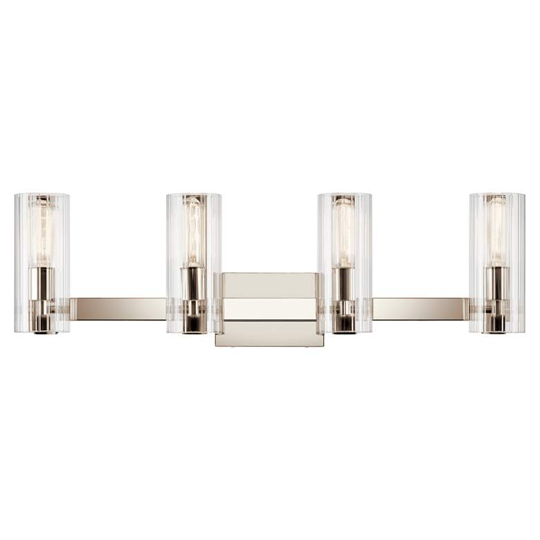 Image 4 Kichler Jemsa 32" Wide Polished Nickel 4-Light Bath Light more views