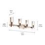 6_Kichler Jemsa 32" Wide Polished Nickel 4-Light Bath Light more views