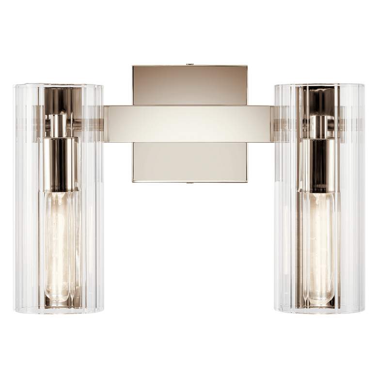 Image 5 Kichler Jemsa 9 3/4"H Polished Nickel 2-Light Wall Sconce more views