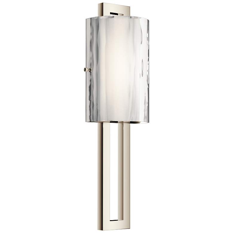 Image 1 Kichler Jewel 20" High Polished Nickel LED Wall Sconce