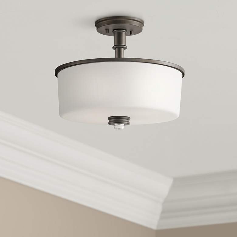 Image 1 Kichler Joelson 14 1/4" Wide Olde Bronze Ceiling Light