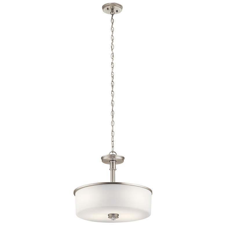 Image 3 Kichler Joelson 17.8" WIde Brushed Nickel Ceiling Light more views