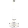 3_Kichler Joelson 17.8" WIde Brushed Nickel Ceiling Light more views