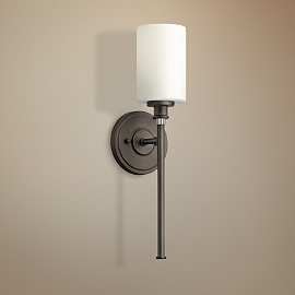Braidy Bronze Plug-in Wall Sconce with Cord Cover - #17T78