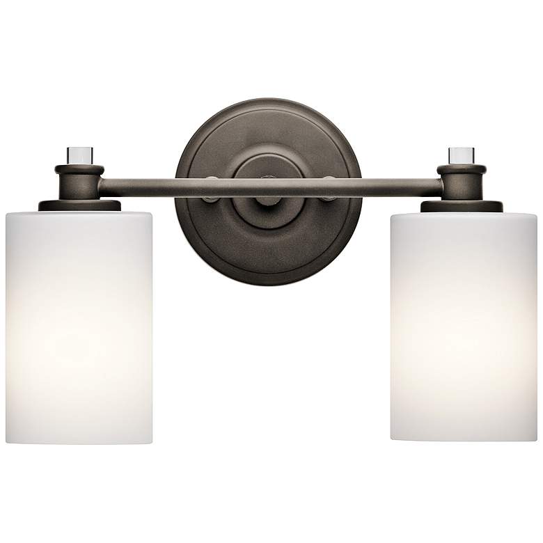 Image 2 Kichler Joelson 2-Light 14 inch Wide Old Bronze Bath Light