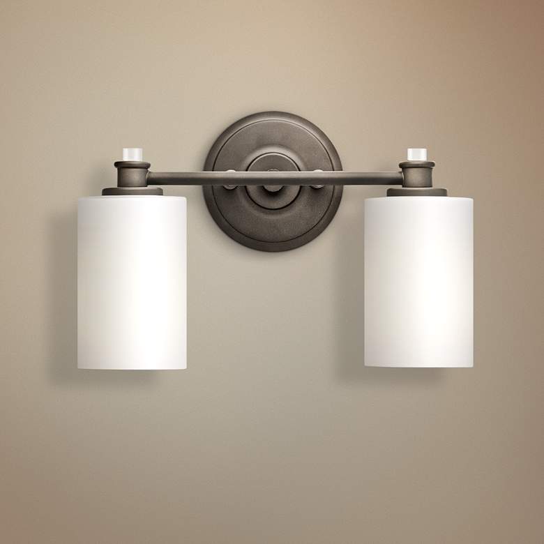 Image 1 Kichler Joelson 2-Light 14" Wide Old Bronze Bath Light