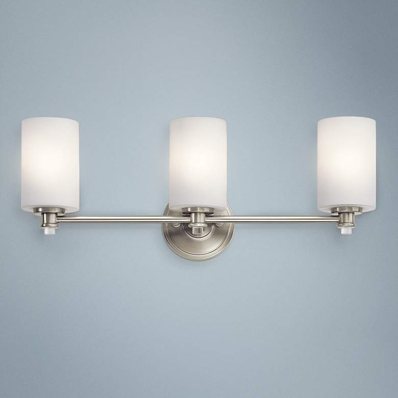 Image 1 Kichler Joelson 24" Wide Brushed Nickel 3-Light Bath Light