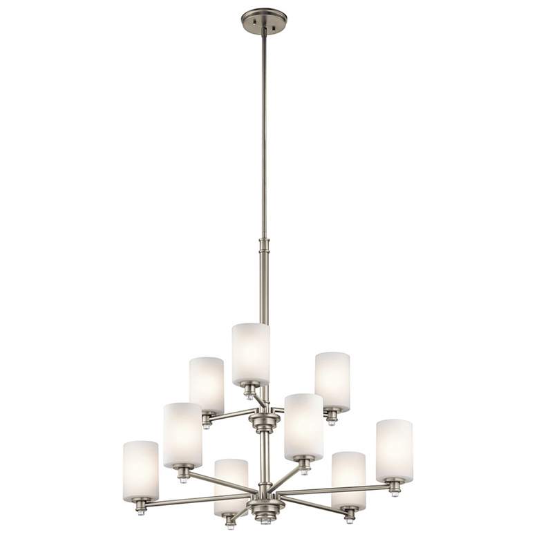 Image 1 Kichler Joelson Brushed Nickel Chandelier 9Lt