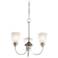 Kichler Jolie 18" Wide 3-Light Brushed Nickel LED Mini Chandelier