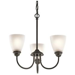 Kichler Jolie 18" Wide 3-Light Olde Bronze Mini Chandelier