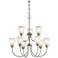 Kichler Jolie 28" Wide 9-Light LED Brushed Nickel Tiered Chandelier