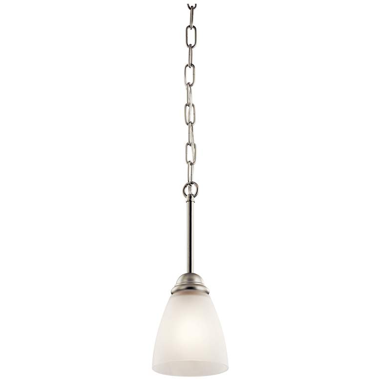 Image 1 Kichler Jolie 5" Wide LED Brushed Nickel Mini Pendant
