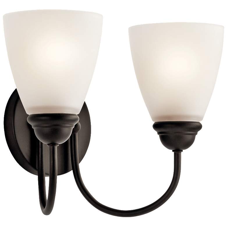 Image 1 Kichler Jolie 9 1/4" High Olde Bronze 2-Light Wall Sconce