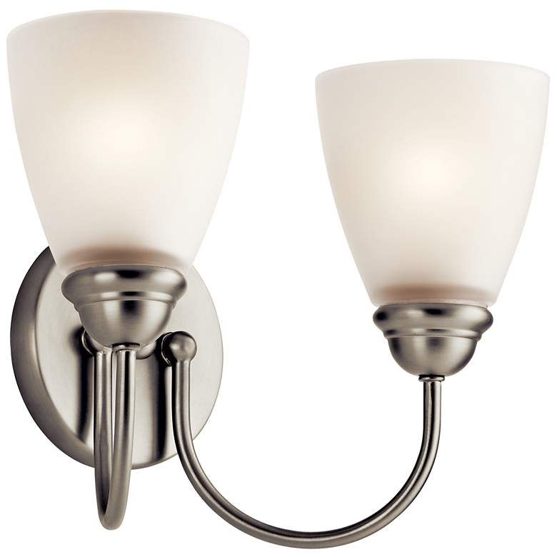 Image 1 Kichler Jolie Brushed Nickel Bath 2Lt LED