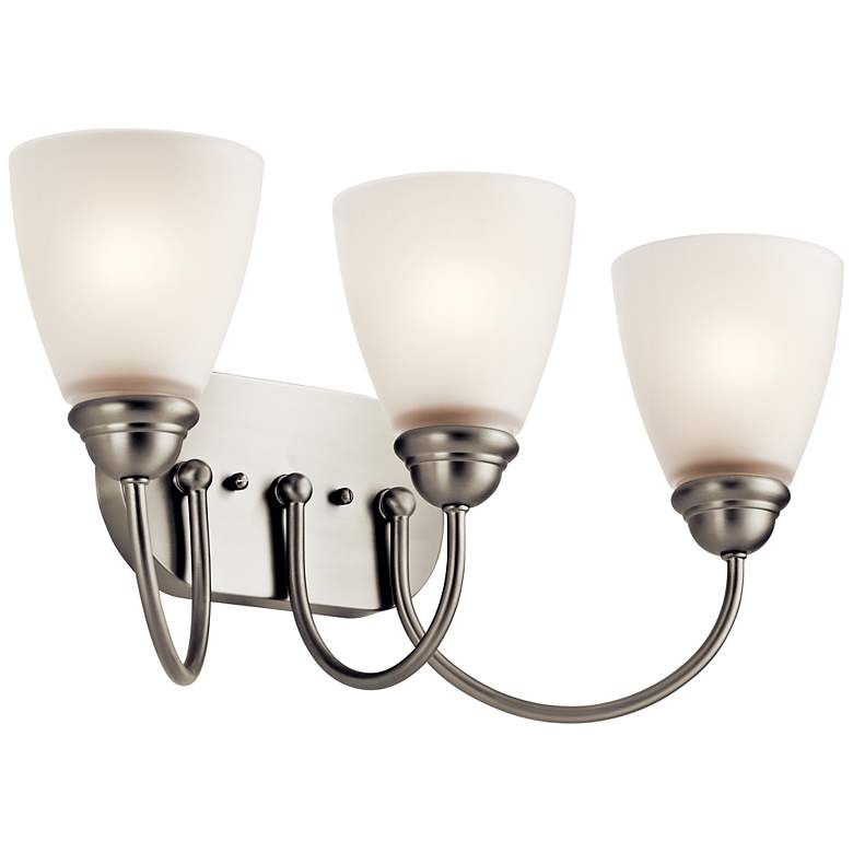 Image 1 Kichler Jolie Brushed Nickel Bath 3Lt LED