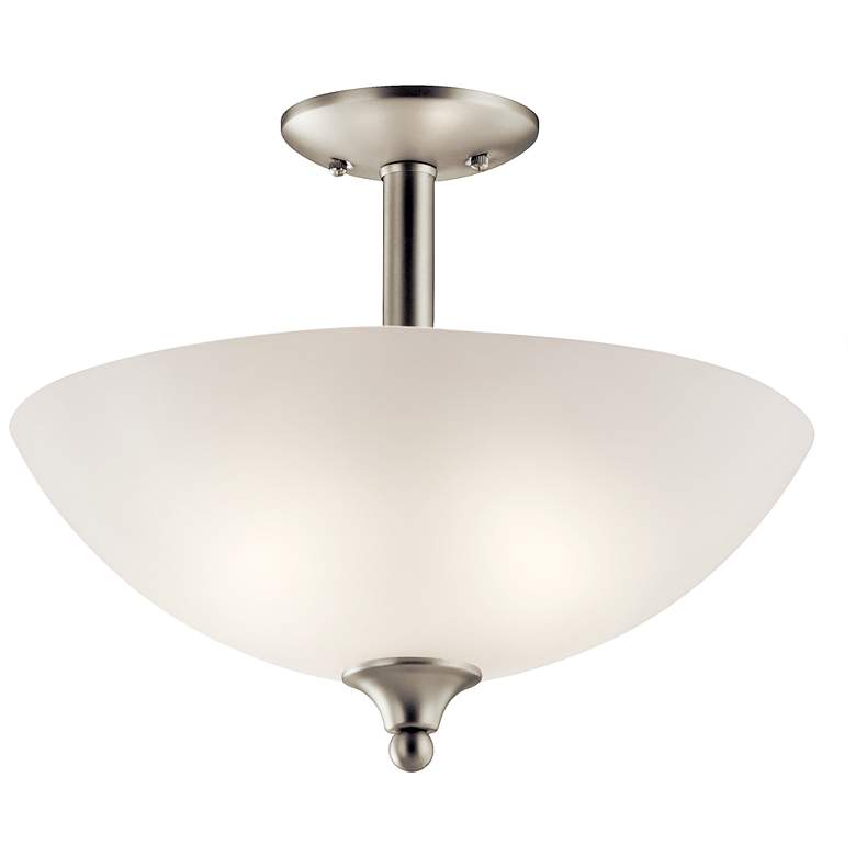 Image 1 Kichler Jolie Brushed Nickel Pendant/Semi Flush 2Lt