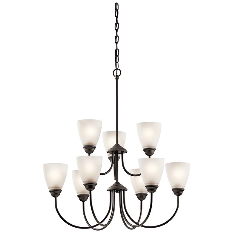 Image 1 Kichler Jolie Olde Bronze Chandelier 9Lt LED