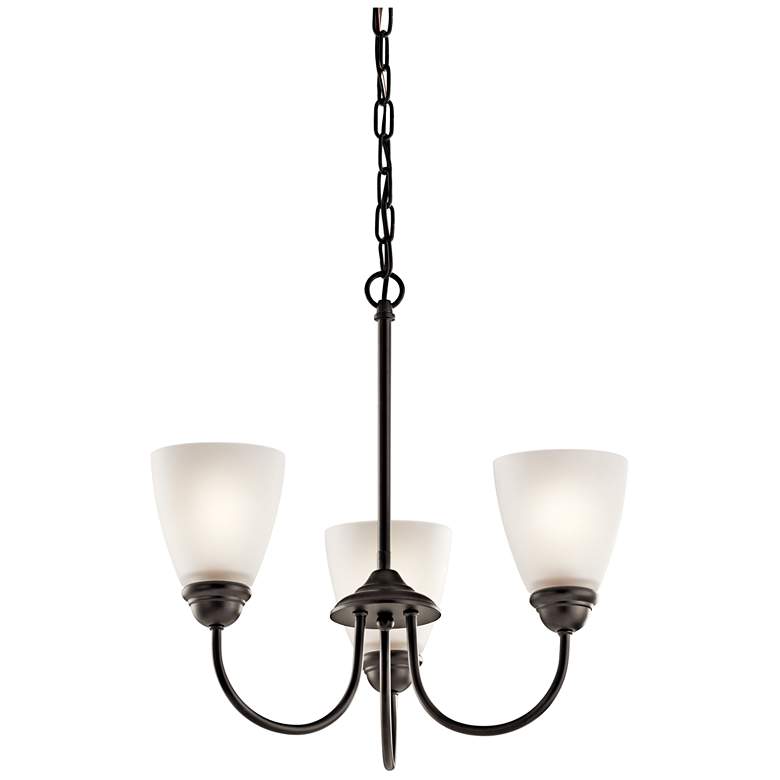 Image 1 Kichler Jolie Olde Bronze Mini Chandelier 3Lt LED