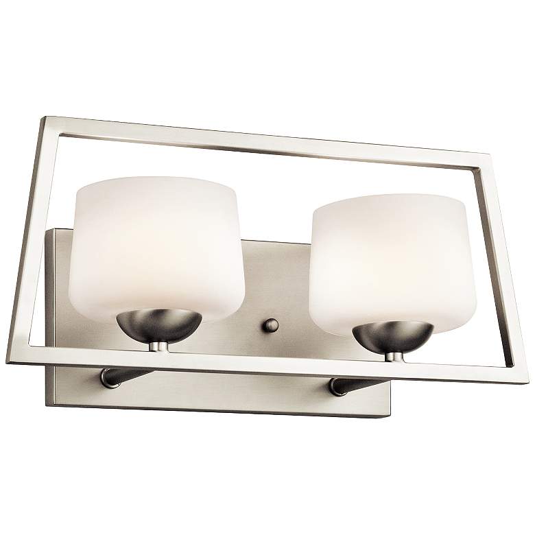 Image 1 Kichler Kalel 16 1/2" High Brushed Nickel 2-Light Bath Light