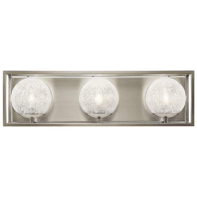 Image 1 Kichler Karia 21 1/4" Wide Brushed Nickel 3-Light Bath Light