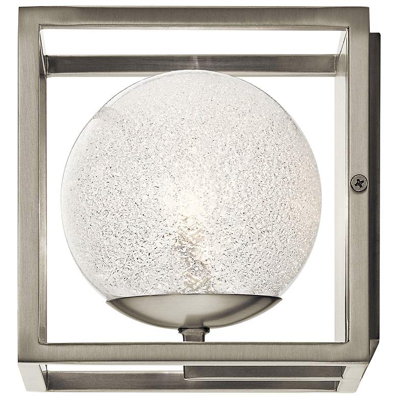Image 1 Kichler Karia 6 1/4" High Brushed Nickel Wall Sconce