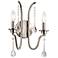 Kichler Karlee 15" High Classic Pewter 2-Light Wall Sconce