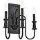 Kichler Karthe 14 1/2" High Black 3-Light Wall Sconce