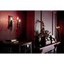 4_Kichler Karthe 14 1/2" High Black 3-Light Wall Sconce more views