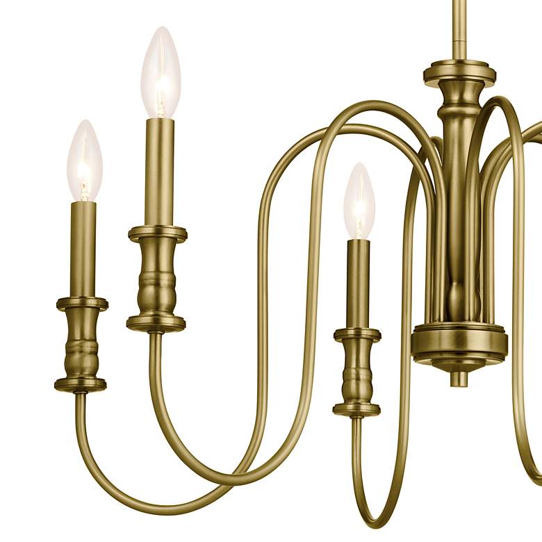 Image 3 Kichler Karthe 28 3/4" Wide Natural Brass 6-Light Chandelier more views