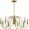 Kichler Karthe 42" Wide Natural Brass 9-Light Chandelier
