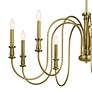 3_Kichler Karthe 42" Wide Natural Brass 9-Light Chandelier more views