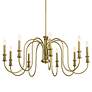 4_Kichler Karthe 42" Wide Natural Brass 9-Light Chandelier more views