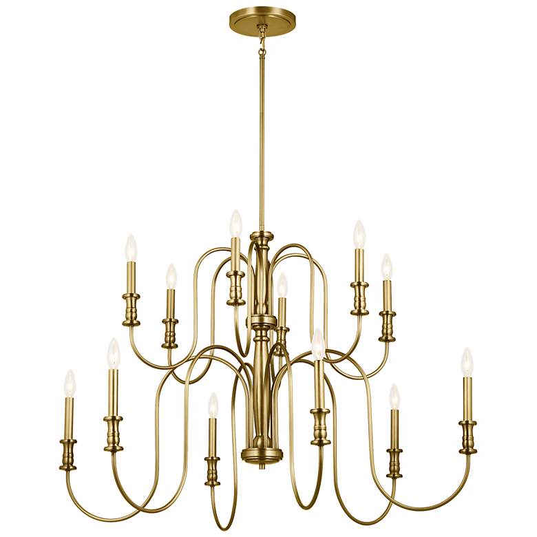 Image 2 Kichler Karthe Natural Brass