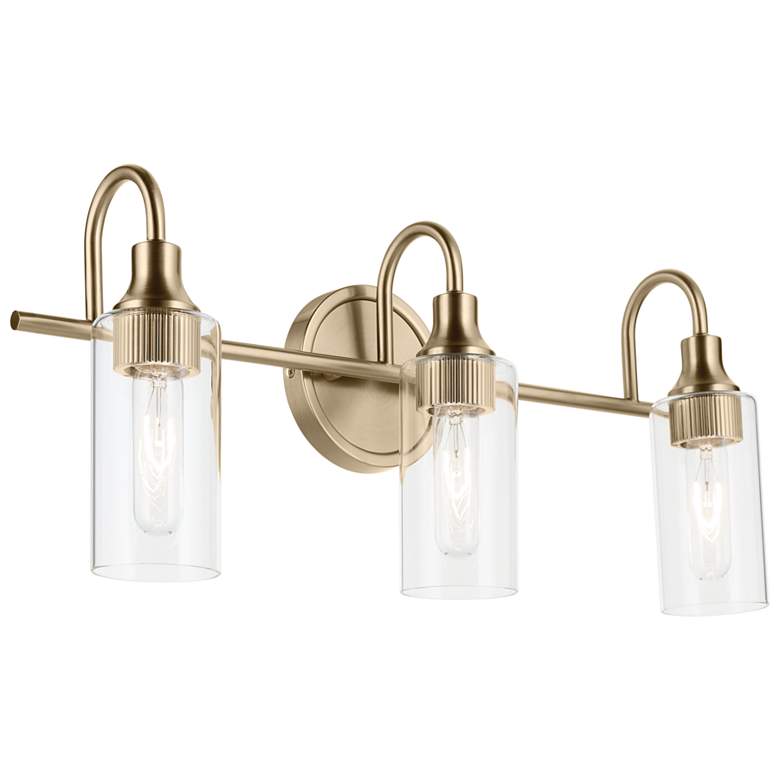 Image 1 Kichler Kavi 23" Wide Champagne Bronze 3-Light Bath Light