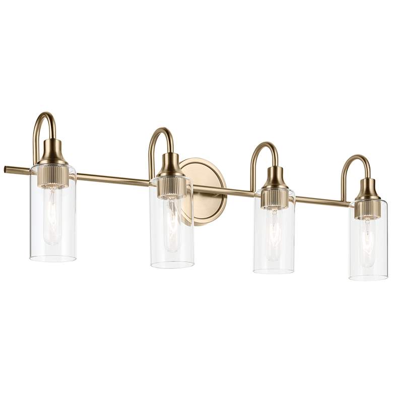 Image 1 Kichler Kavi 31 1/2"W Champagne Bronze 4-Light Bath Light
