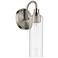 Kichler Kavi Brushed Nickel Wall Sconce 1Lt with Clear Glass