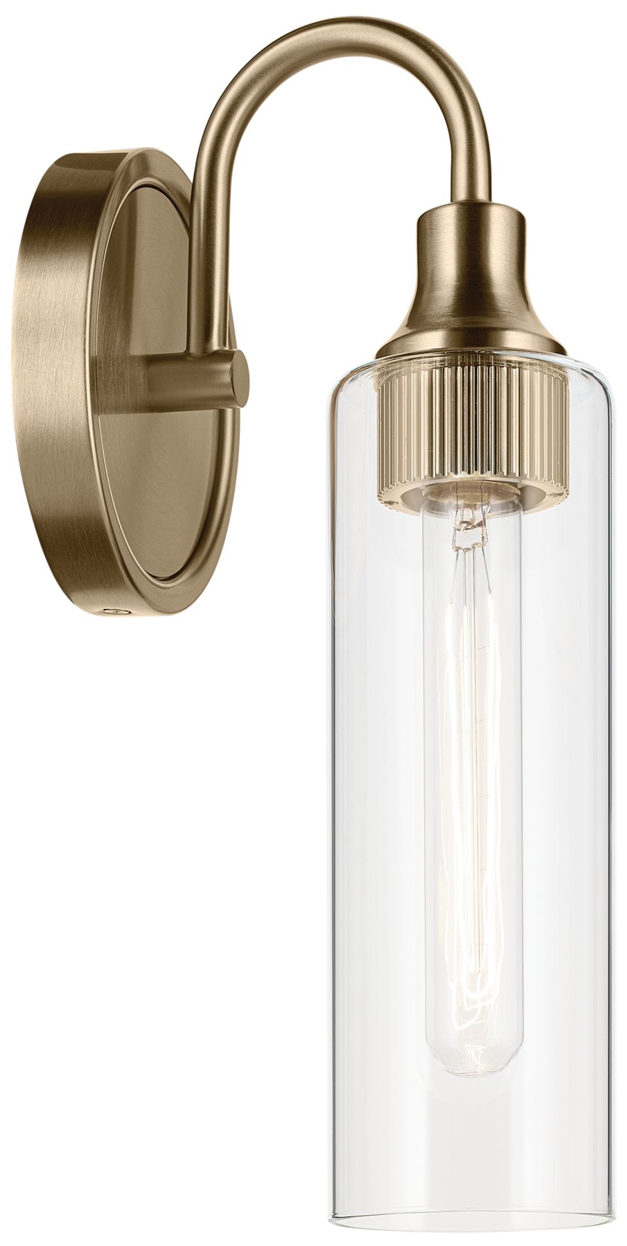 Image 5 Kichler Kavi Champagne Bronze Wall Sconce 1Lt with Clear Glass more views