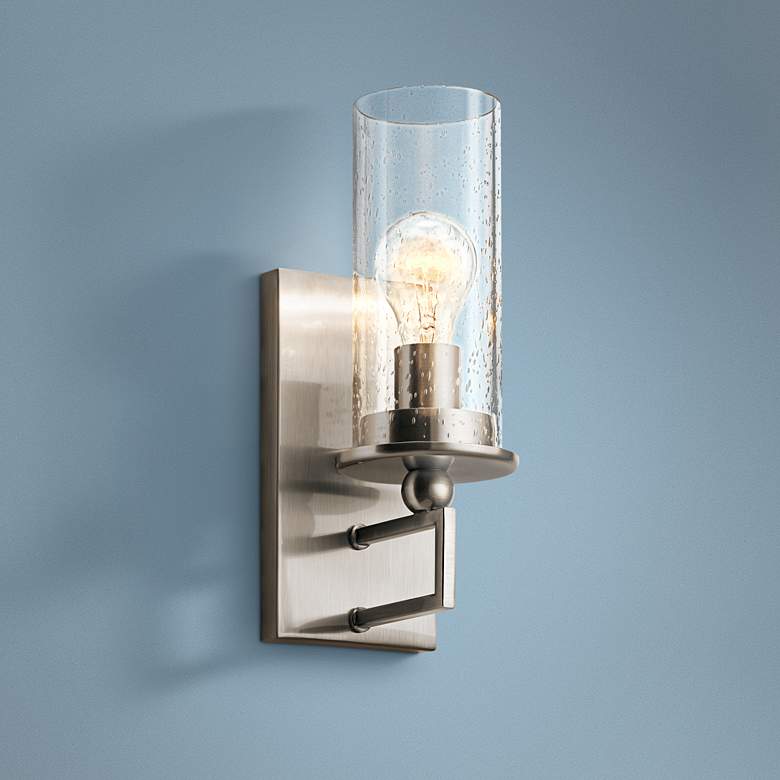 Image 1 Kichler Kayde 12 1/2" High Classic Pewter Wall Sconce