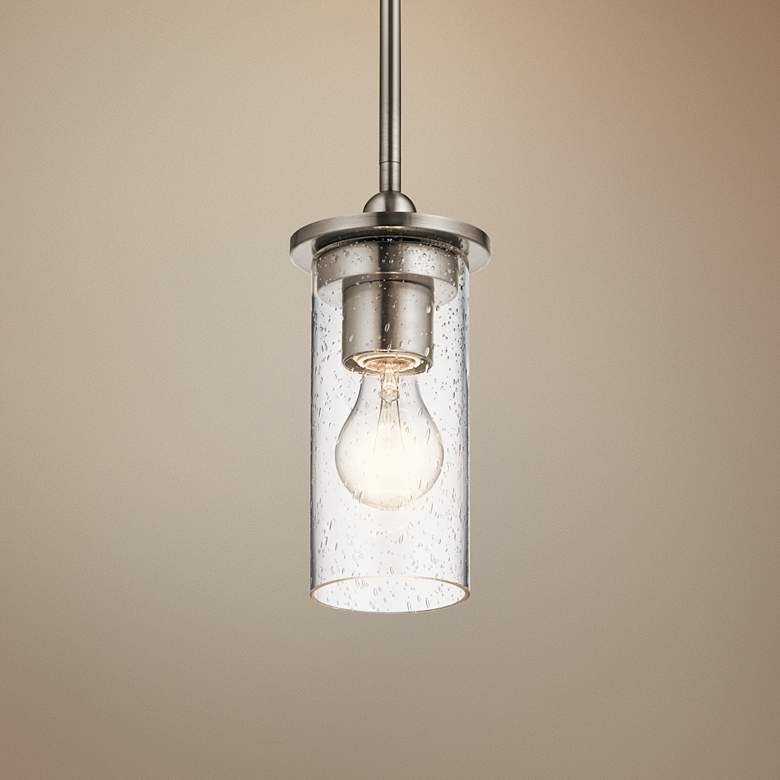 Image 1 Kichler Kayde 4 1/2" Wide Classic Pewter Mini Pendant