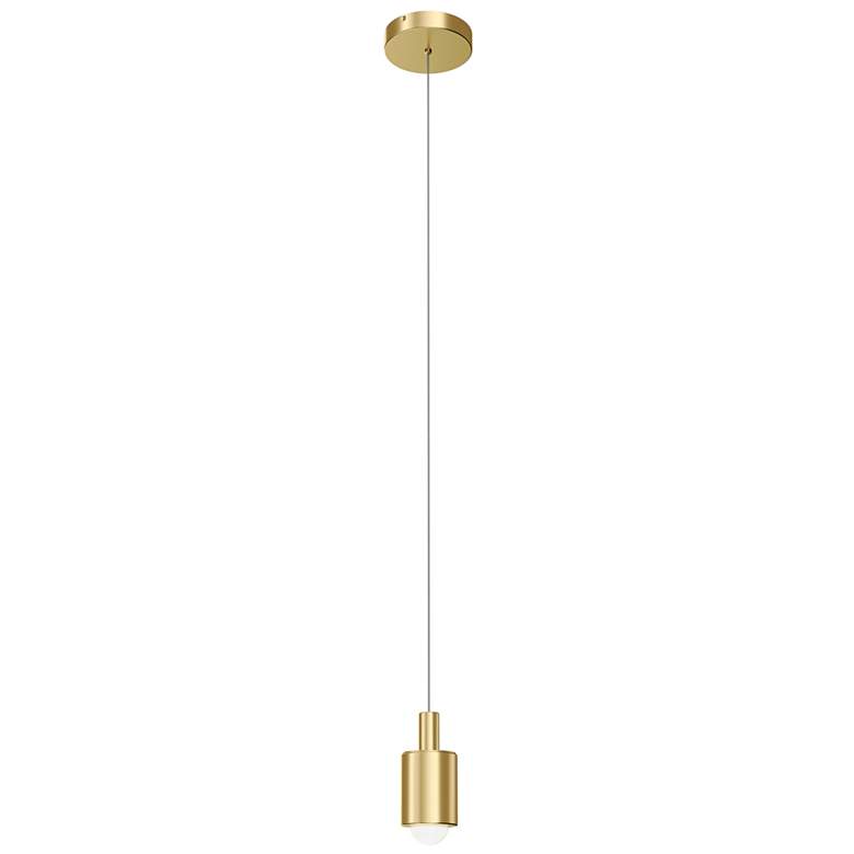 Image 1 Kichler Keele 3 1/2" Wide Champagne Gold LED Mini Pendant