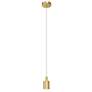 1_Kichler Keele 3 1/2" Wide Champagne Gold LED Mini Pendant
