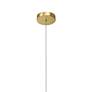 3_Kichler Keele 3 1/2" Wide Champagne Gold LED Mini Pendant more views