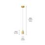 4_Kichler Keele 3 1/2" Wide Champagne Gold LED Mini Pendant more views