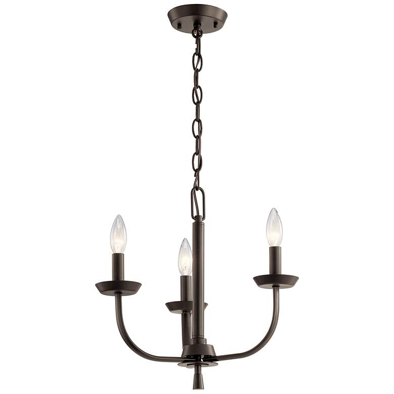 Image 1 Kichler Kennewick 16" Wide Olde Bronze 3-Light Chandelier