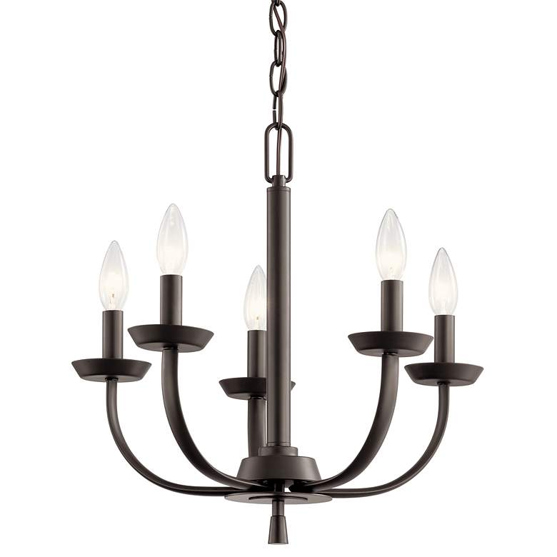 Image 4 Kichler Kennewick 18" Wide Olde Bronze 5-Light Chandelier more views