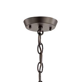 Image4 of Kichler Kennewick 20" Wide Olde Bronze 3-Light Drum Shade Chandelier more views